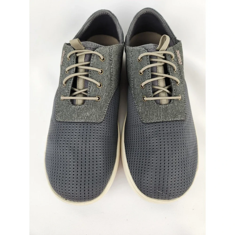 OluKai Men's Nohea Moku Sneaker‎ Size 9.5 Grey Shoes Slip On Loafer Boat Beach